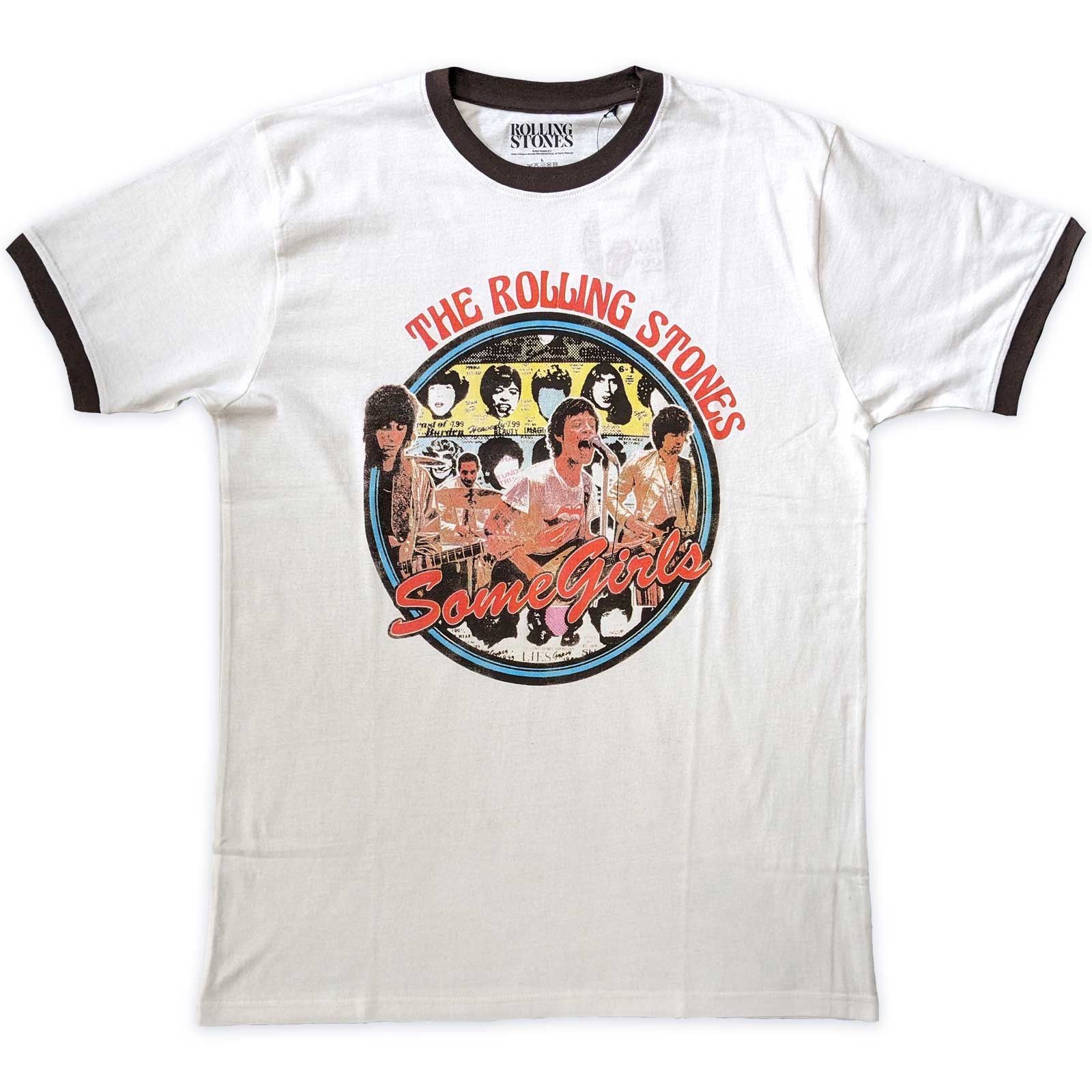 【公式新品】THE ROLLING STONES ザローリングストーンズ- SOME GIRLS CIRCLE RINGER バンドTシャツ