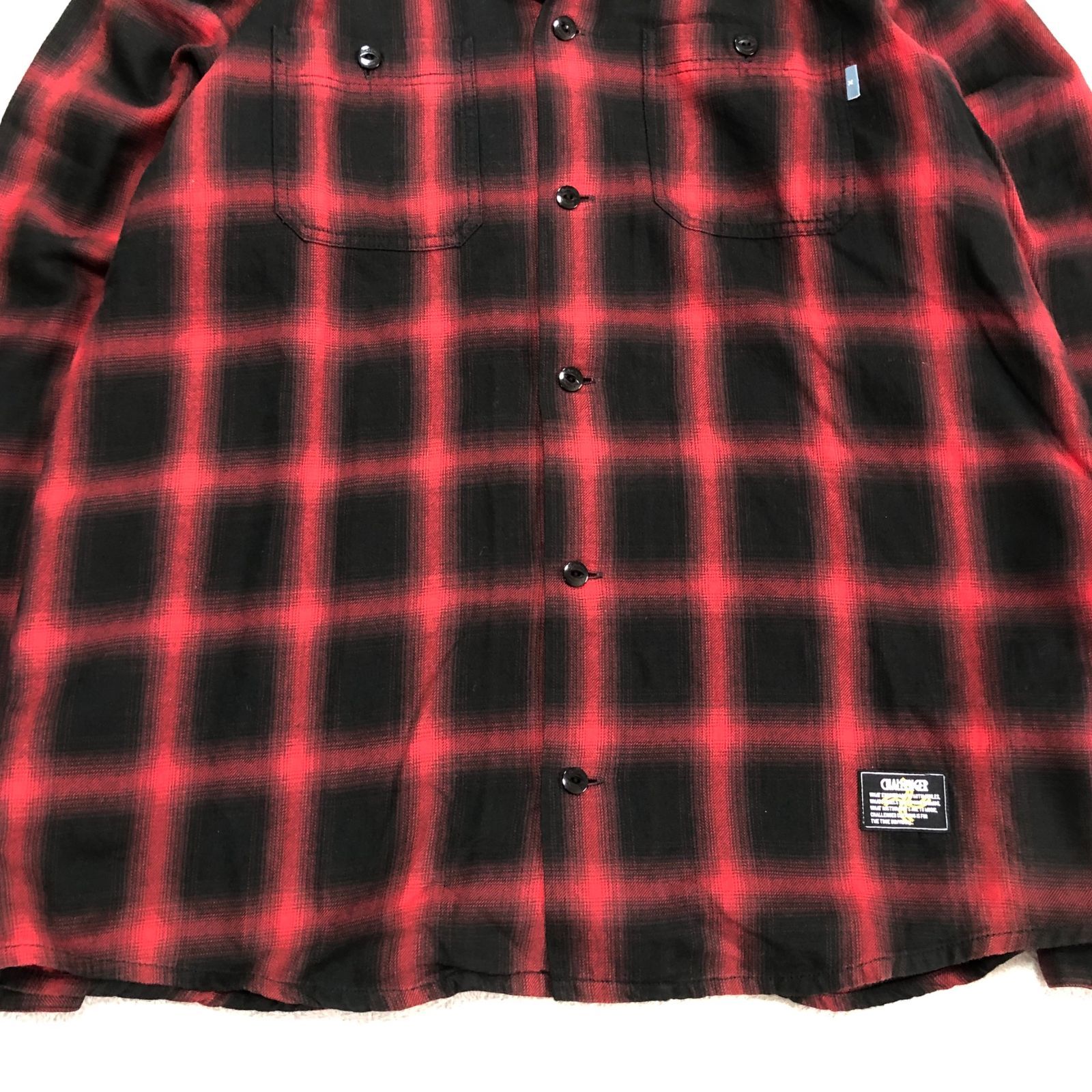 CHALLENGER L/S CHECK WORK SHIRT ワークシャツ オープンカラー
