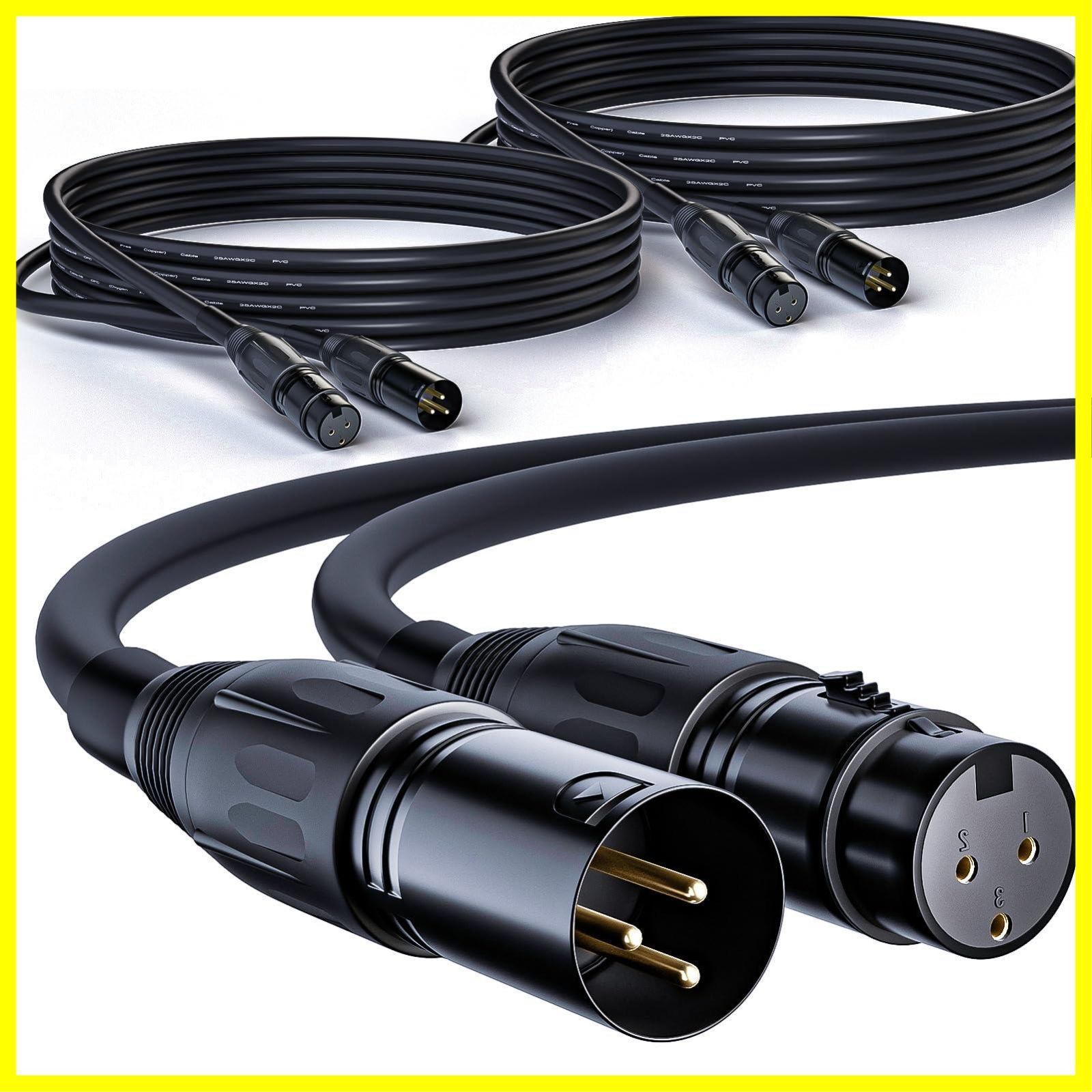 XLRケーブル オーディオクエスト BLACK-1M-XLR インターコネクトXLR