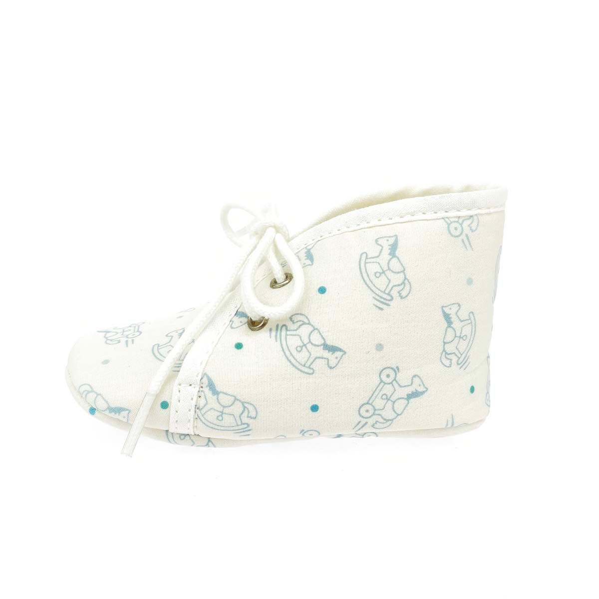 HERMES エルメス ファーストシューズ 表記サイズ 11cm 木馬柄 ベビー ホワイト キッズ 240001165951