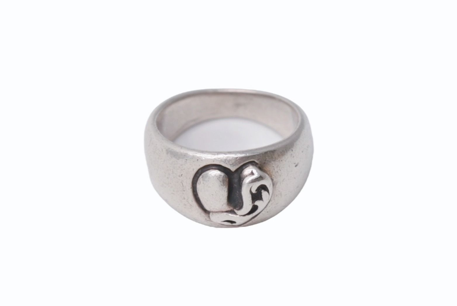 CHROME HEARTS クロムハーツ ハートインバンド リング 指輪 アクセサリー 12.2g シルバー925 サイズ16号 4b001516