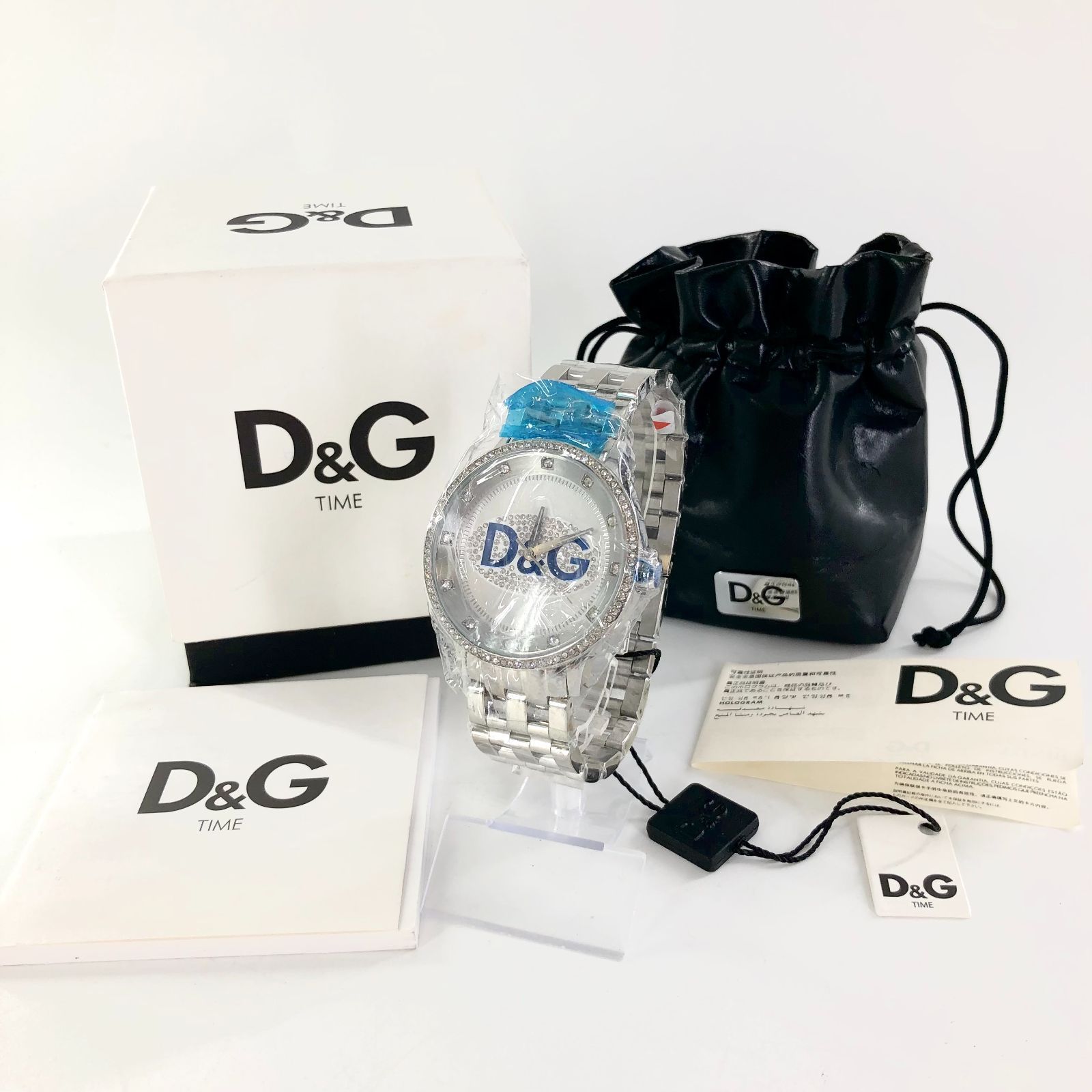 Dolce&Gabbana ドルチェ＆ガッバーナ D&G PRIME TIME プライムタイム メンズ腕時計 SS/QZ シルバー文字盤 稼働品  DW0133 箱 保証書 未使用品 ドルガバ【ND-921】 - メルカリ