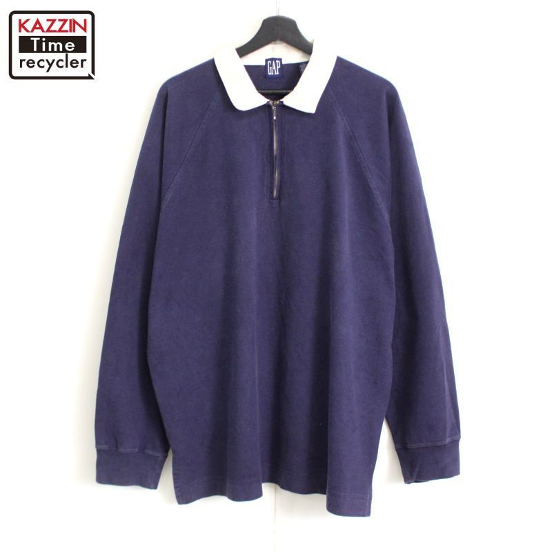 90s vintage GAP ハーフジップ プルオーバー スウェット