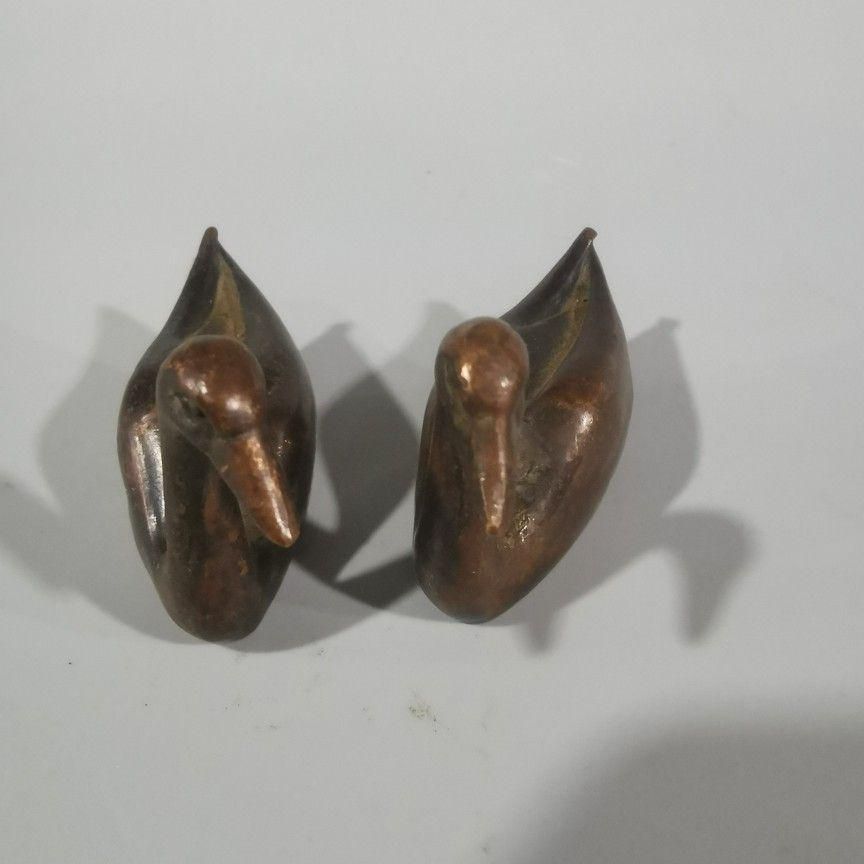 鐘を編みます 銅器 文房具 茶道具 重厚 極細工 工芸品 美術品 置物 銅 細工 茶道具 香道具 白鳥 書房定規 ペン置き 文鎮 工芸品