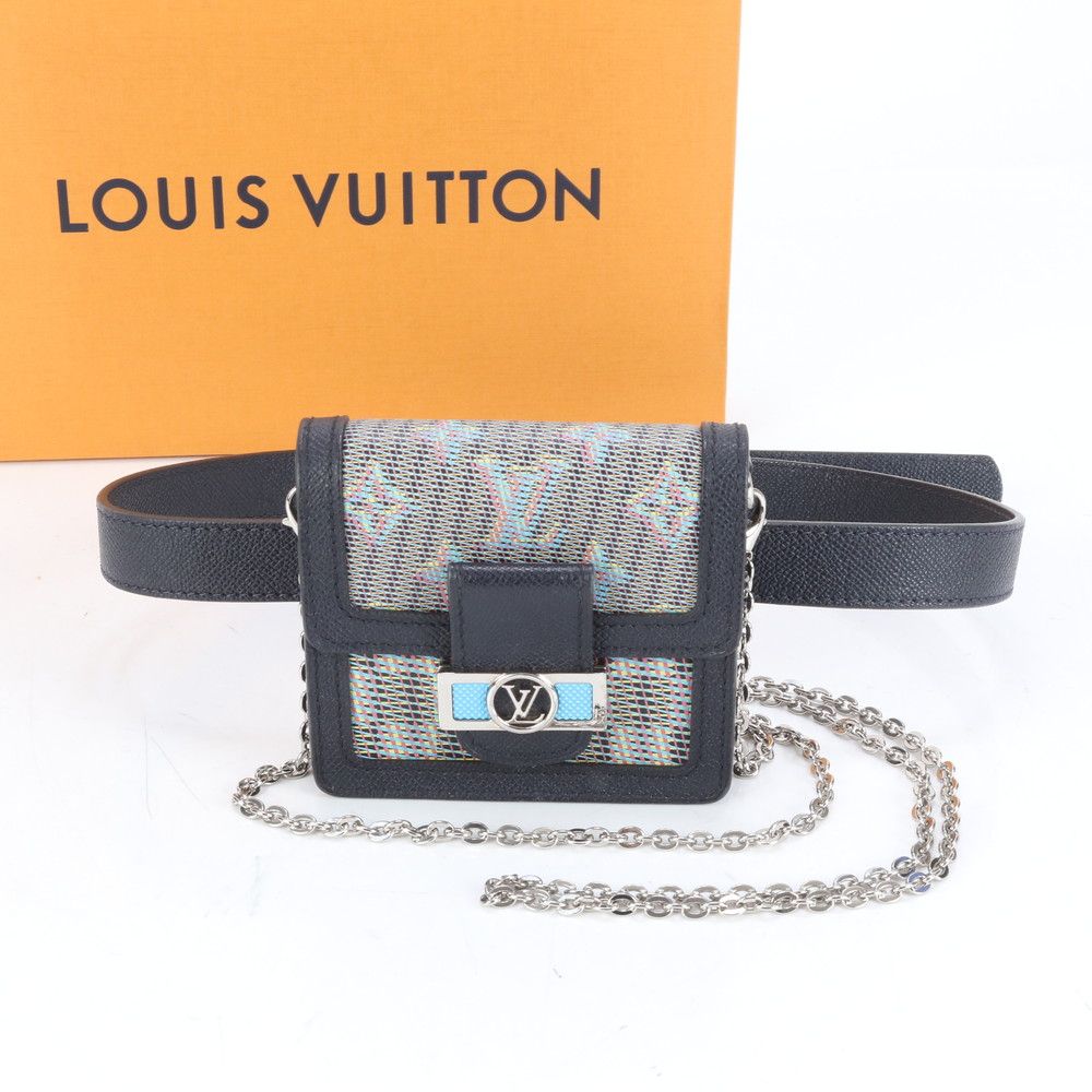 極美品 ルイヴィトン LV ポップ バムバッグ ドーフィーヌ BB レザー