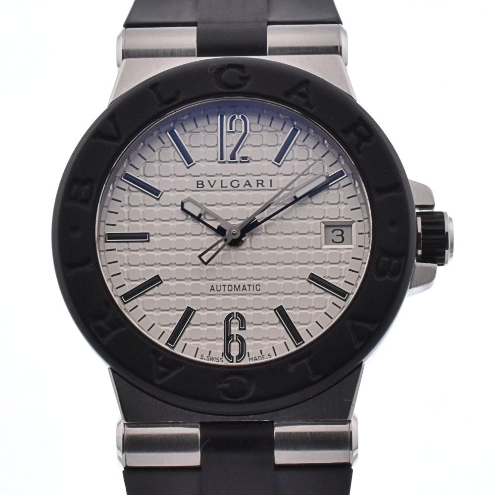 ブルガリ BVLGARI DG35SV ディアゴノ デイト 自動巻き メンズ良品箱付き P#135050
