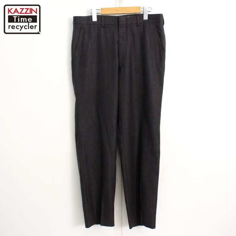 70s vintage ストライプ柄 ウール スラックスパンツ メンズ