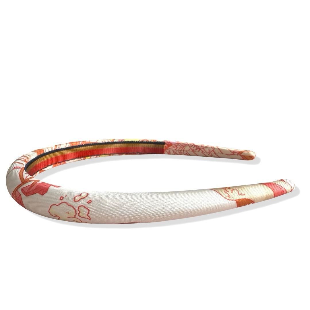 HERMES エルメス ELSA エルザ 馬の伝説 カチューシャ オレンジ