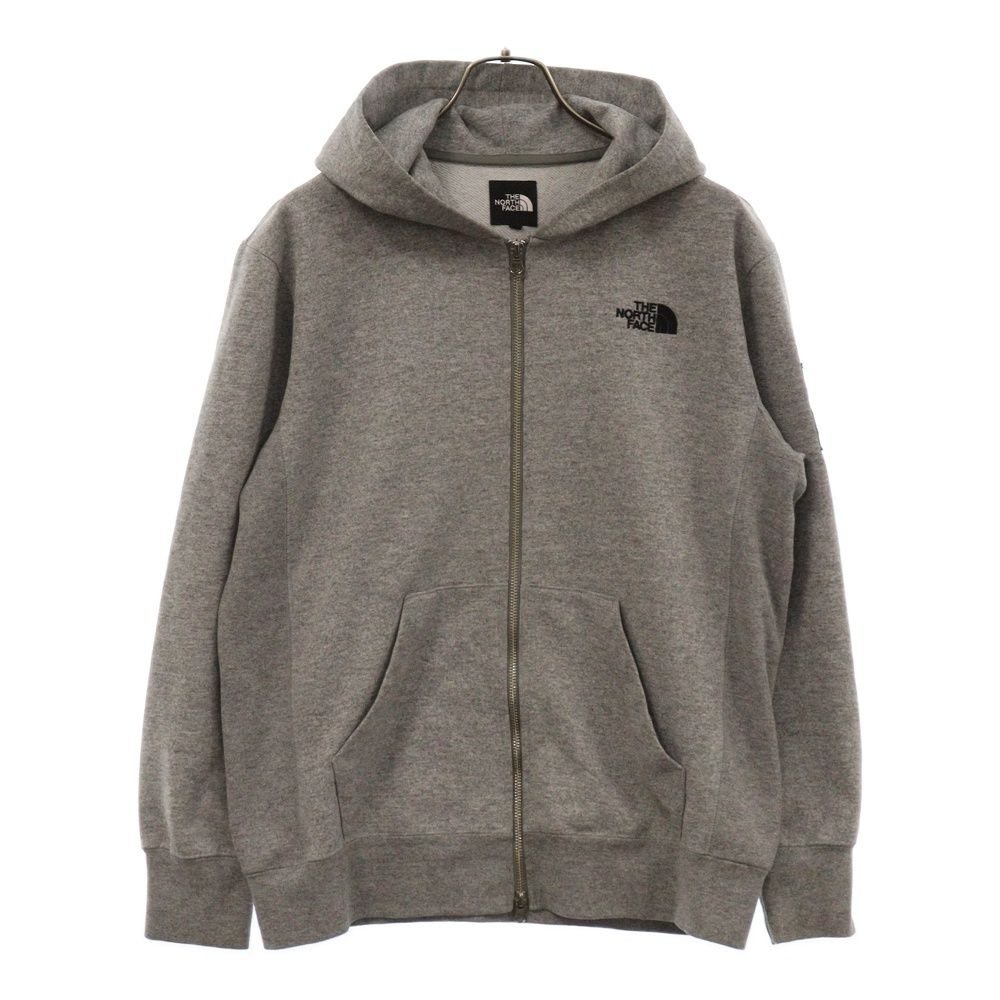 THE NORTH FACE (ザノースフェイス) SQUARE LOGO FULLZIP スクエアロゴフルジップ スウェットパーカー グレー NT11836