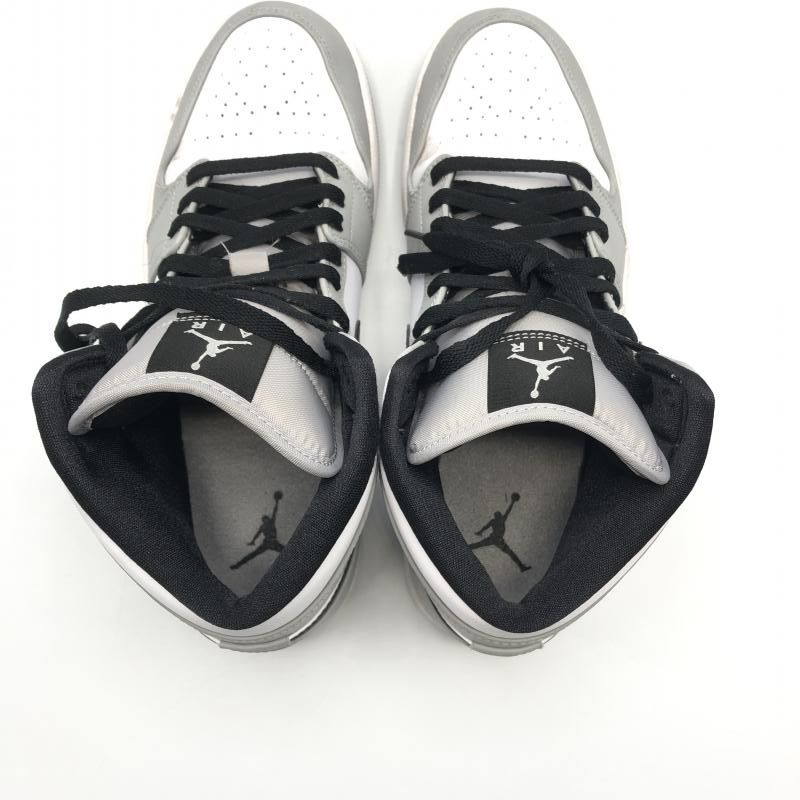 中古】NIKE Air Jordan 1 Mid Light Smoke Grey/White/Black