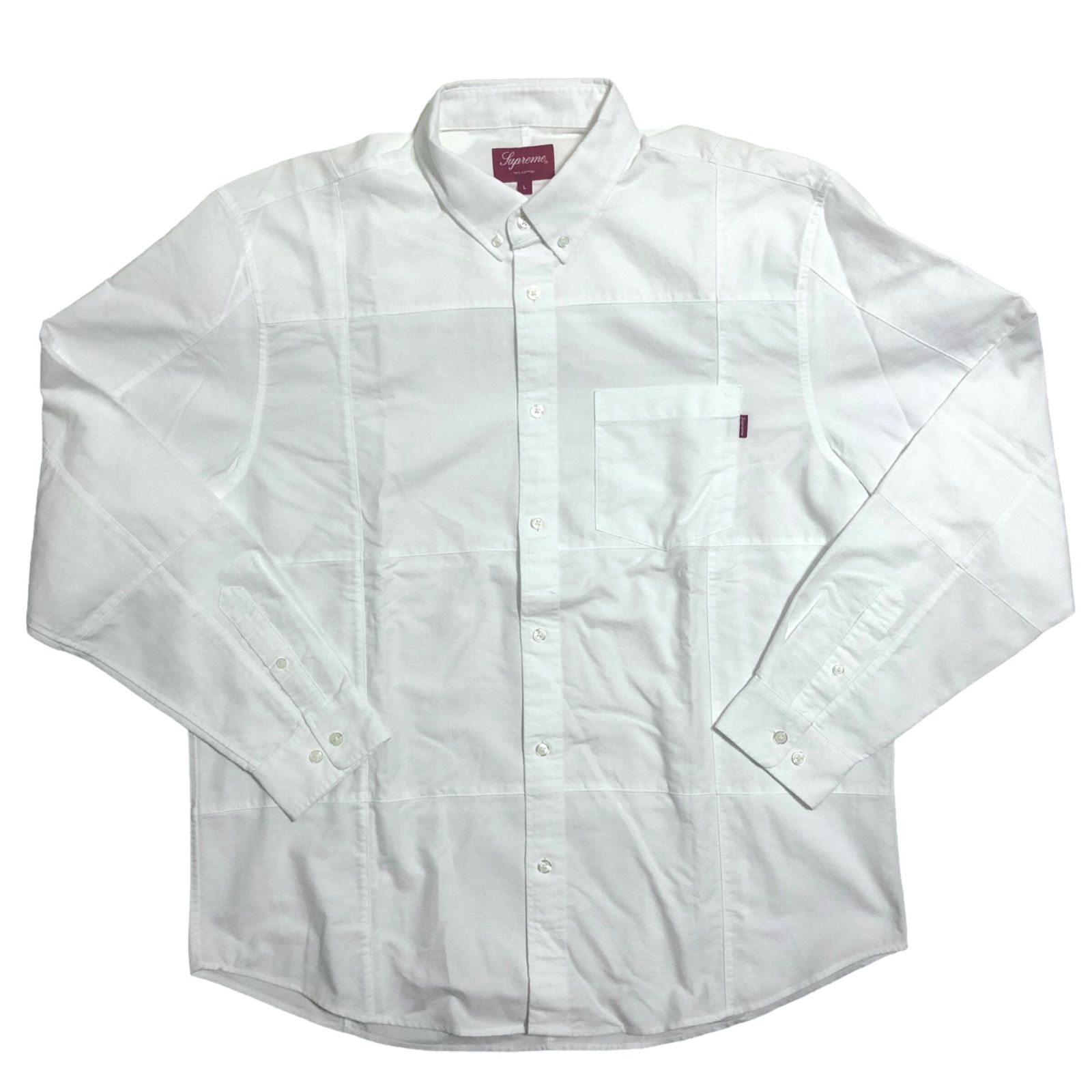 ミントコンディション】supreme 20AW Patchwork Oxford Shirt パッチ