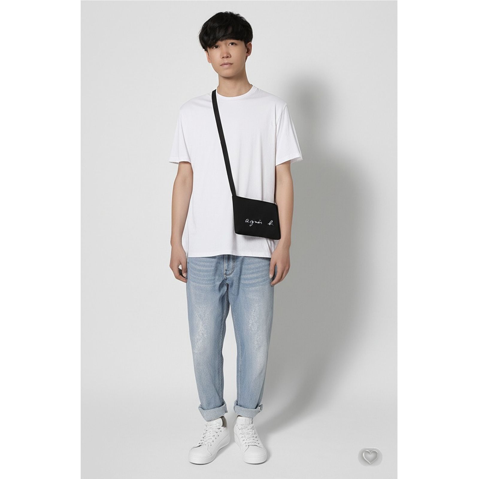 アニエスベー agnès b agnesb サコッシュ ショルダーバッグ 斜め掛け 