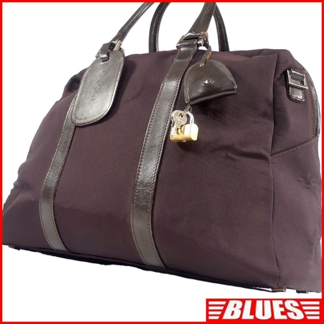 GUCCI ビジネスバッグ 茶色 レザー グッチ/GUCCI【イタリア製☆アタッシュケース/レザー】- 高級
