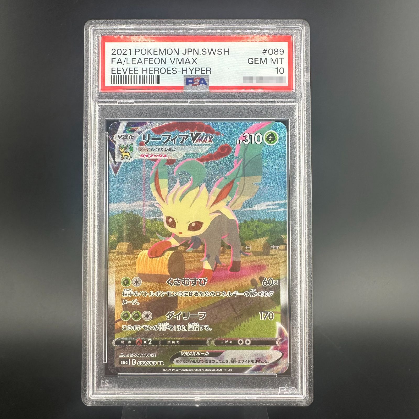 PSA10 ポケモンカード　リーフィアVMAX sa HR イーブイヒーローズ PSA10リーフィア SA VMAX イーブイヒーローズ リーフィアVMAX(SA