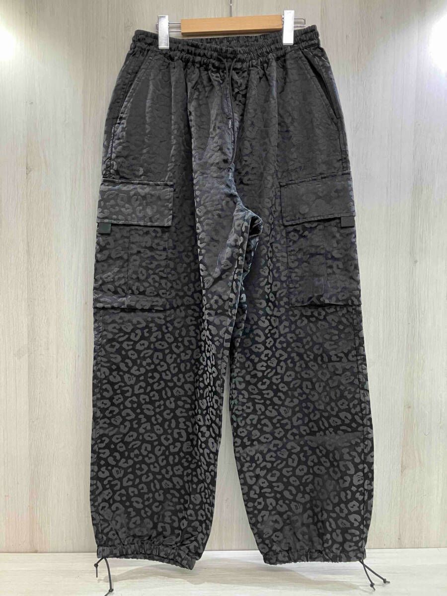 通年 X-LARGE エクストララージ カーゴパンツ EASYLEOPARDCARGOPANTS 101243031023 レオパード柄 総柄 L ブラック 黒