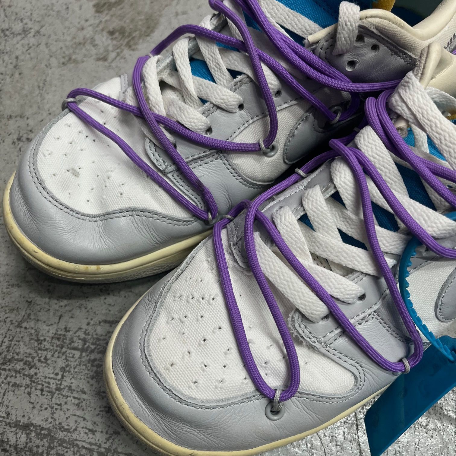 Off-White Nike Dunk Low Sail Neutral Gray DM1602-125 コラボ ダンク 