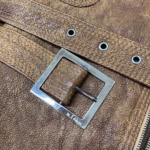 キートン Kiton レディース レザージャケット 茶色 サイズ42 羊革