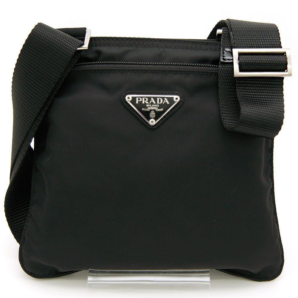 中古美品】プラダ PRADA ショルダーバッグ VELA ヴェラ ナイロン B7372 NERO ブラック 黒 シルバー金具 ユニセックス  クロスボディ 斜め掛け 軽量 - メルカリ