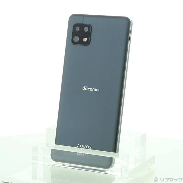 中古品〕 AQUOS sense6 64GB ブラック SH-54B docomo SIMフリー