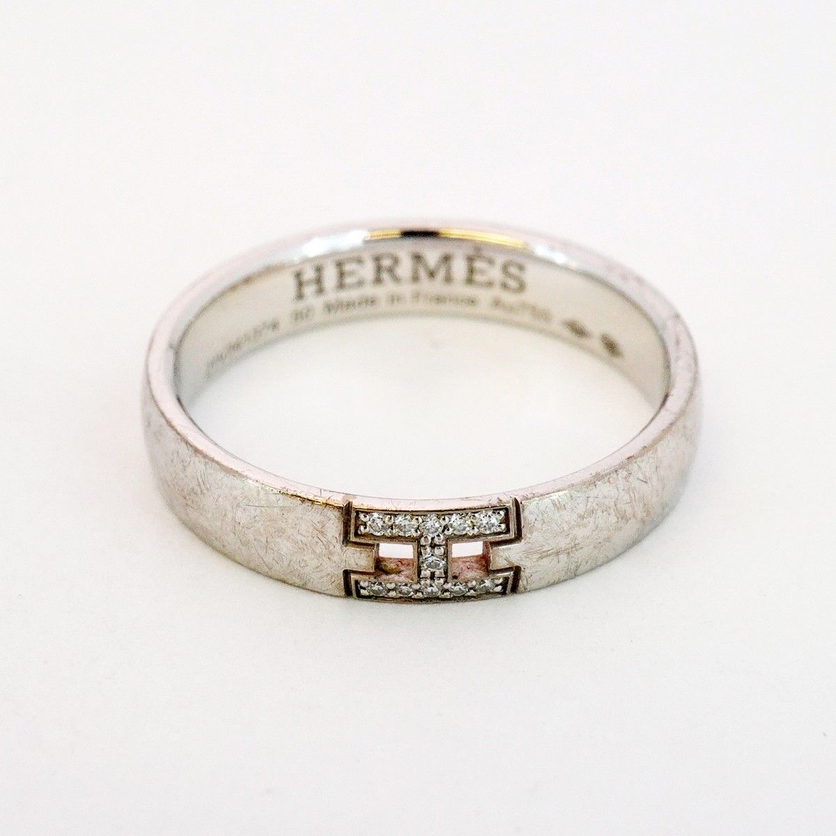 エルメス リング ヘラクレス K18WG ホワイトゴールド ＃55レディース エルメス HERMES エヴァー ヘラクレス リング K18WG #67