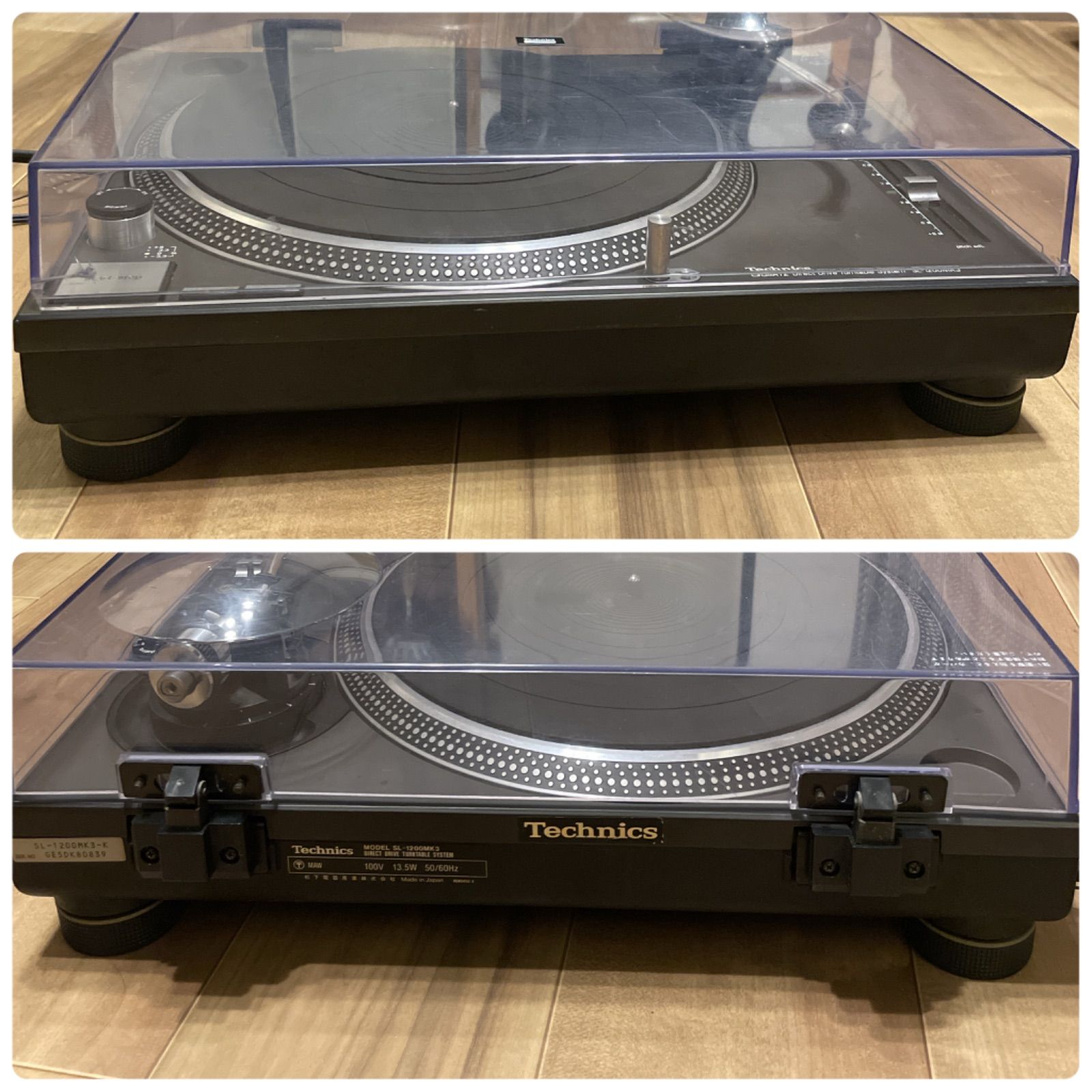 Technics sl1200mk3 ダストカバー・ヒンジ・ゴムマット付き  動作確認・メンテナンス済み②|mercariメルカリ官方指定廠商|Bibian比比昂代買代購