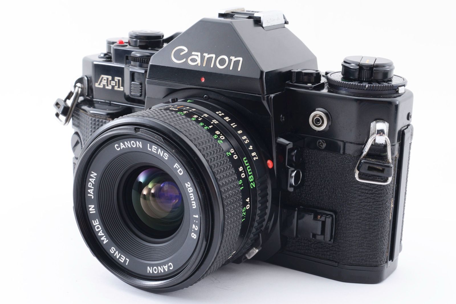 極美品】Canon キヤノン A-1 ＋ NEW FD 28mm F2.8 ☆シャッター全速完