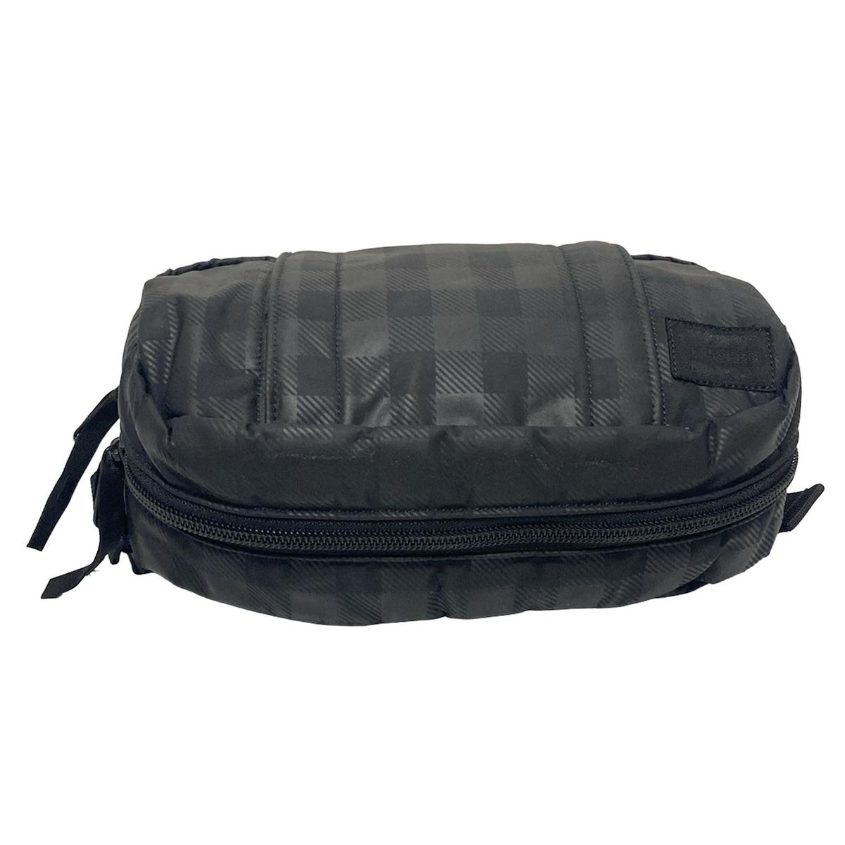 HEADPORTER ヘッドポーター ウエストポーチ - 黒×ダークグレー チェック柄 DECORATOM_COM_BR