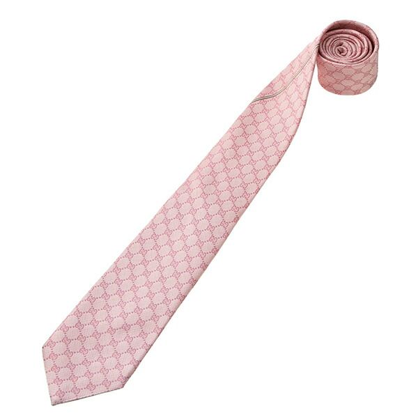 グッチ　GUCCI ピンク GGパターン ネクタイ 新品 グッチ GUCCI ネクタイ GGパターン ピンク - メルカリ