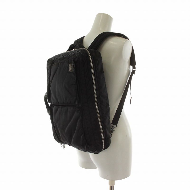 メンズ Porter ポーター ビジネスバッグ 3way リュック 黒 タンカー