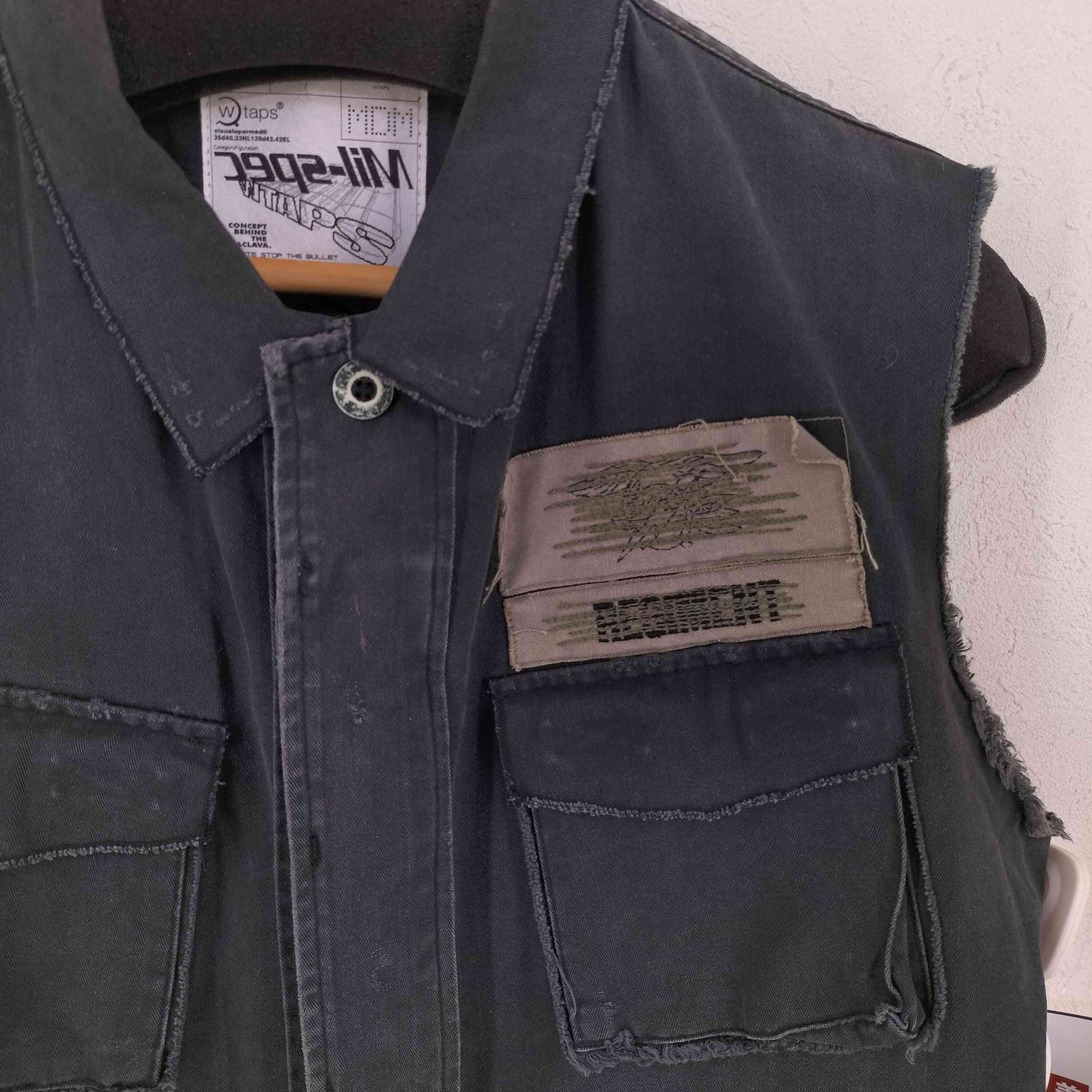 wtaps ミリタリーベスト ダブルタップス WTAPS 00S M-65ミリタリーベスト メンズ 表記無