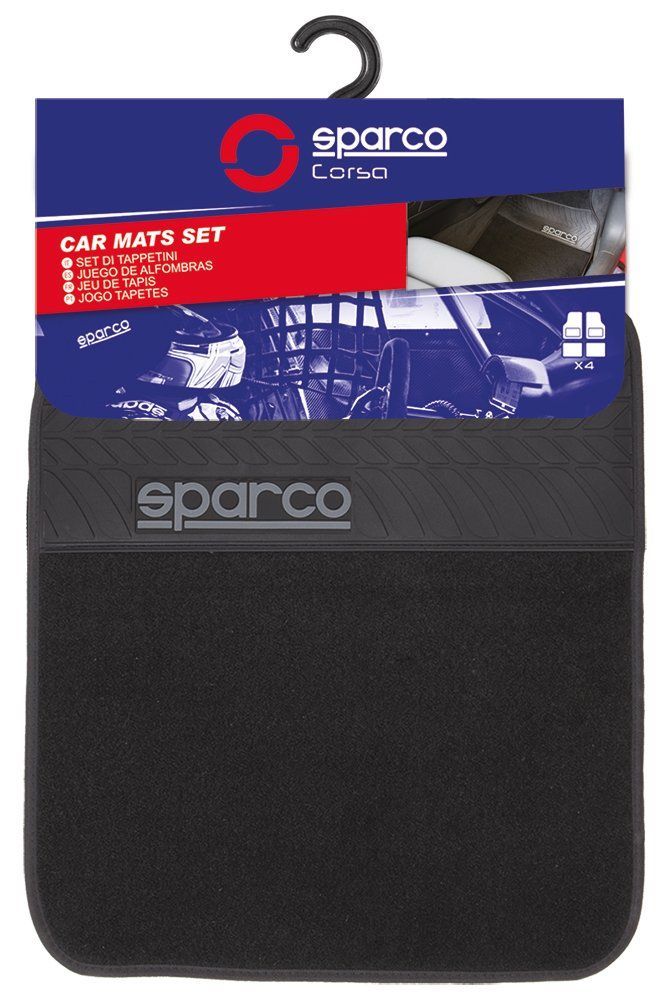 SPARCO CORSA スパルココルサ フロアマット 4枚セット ブラック SPC1909BK_J