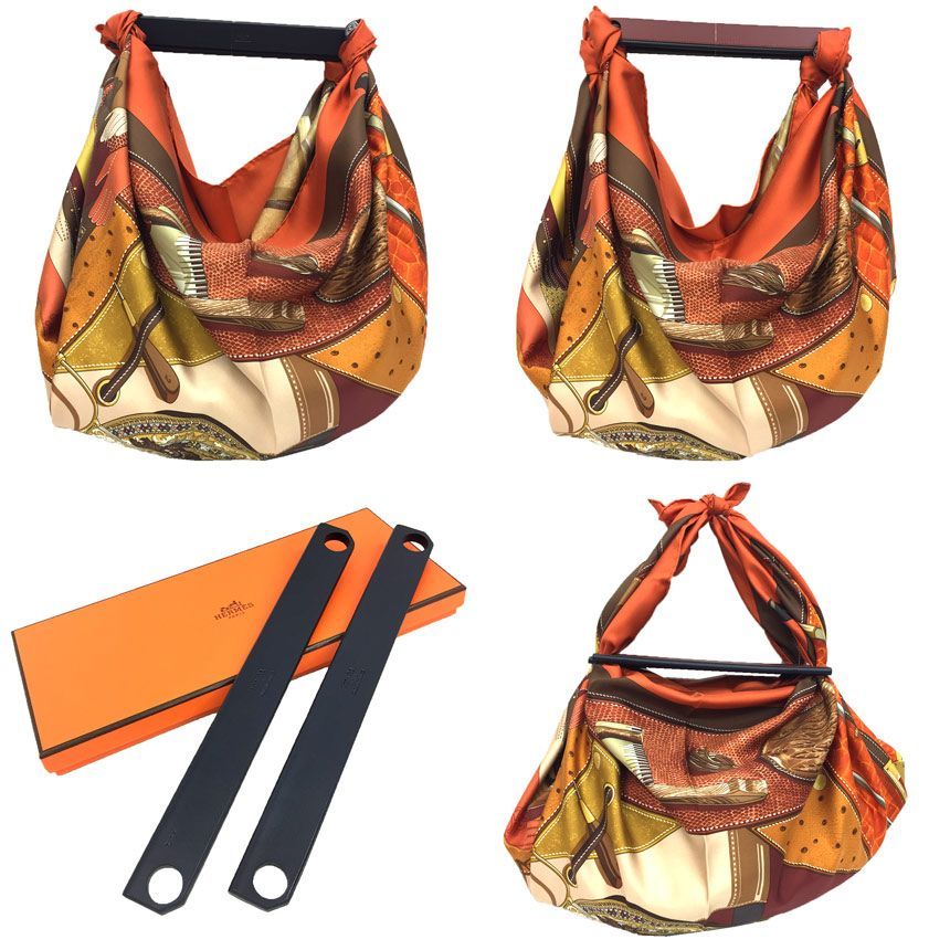 HERMES エルメス バッグアクセサリー シルキット カレ用アクセサリー ヴァッシュハンター Z刻印 造 aq11641