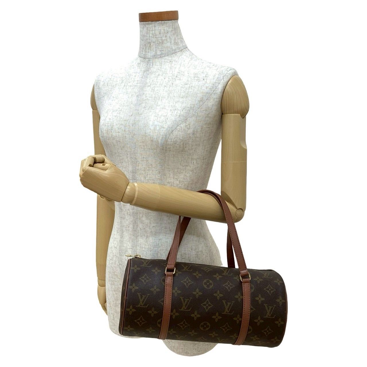美品 LOUISVUITTON バッグ パピヨン３０ モノグラム ドラムバッグ パピヨン ルイヴィトン パピヨン30 M51385 モノグラム
