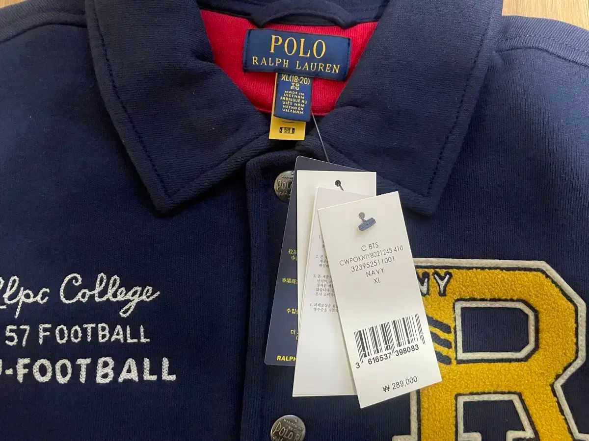 夢を追いかけて ポロラルフローレン チルドレン レターマン ジャケット XL ネイビー