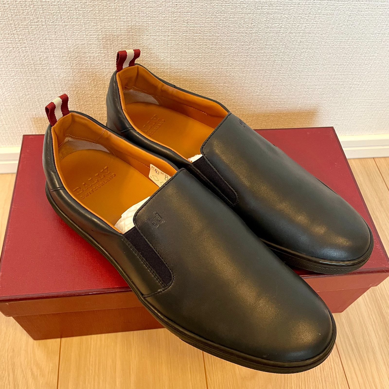 早い者勝ち♪ 新品未使用 【26.5cm】 BALLY スリッポン ORNIEL.O ネイビー - メルカリ