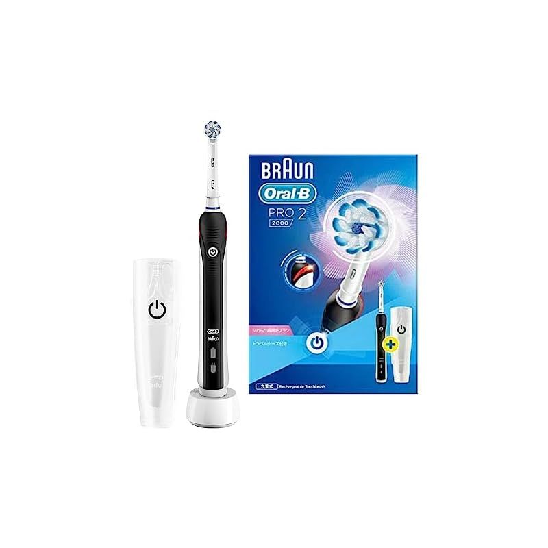 ブラウン 電動歯ブラシ 販売 オーラルB PRO2000 D5015132XBK ブラック