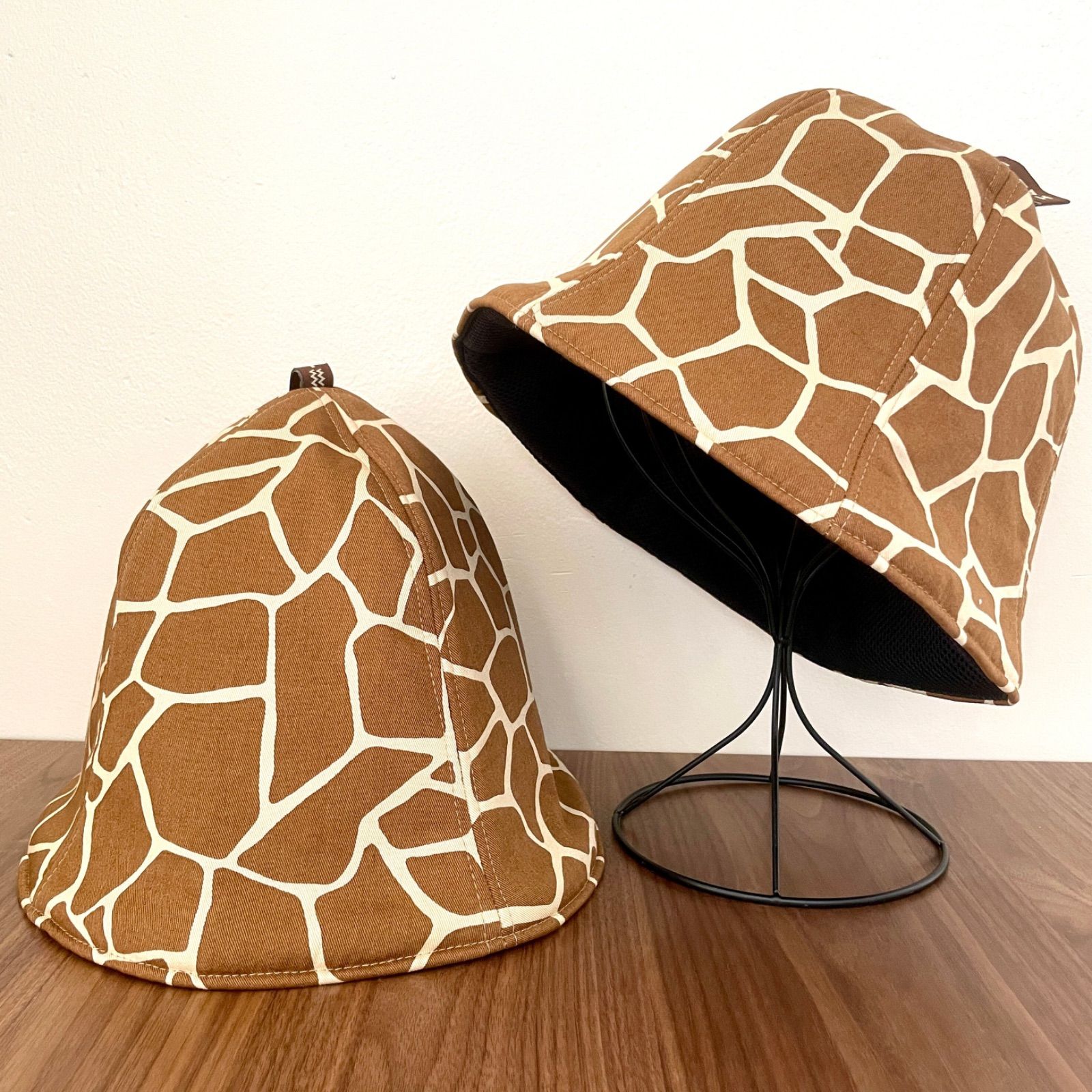 HARINEZUMI アニマル柄サウナハットシリーズ キリン ゆったり