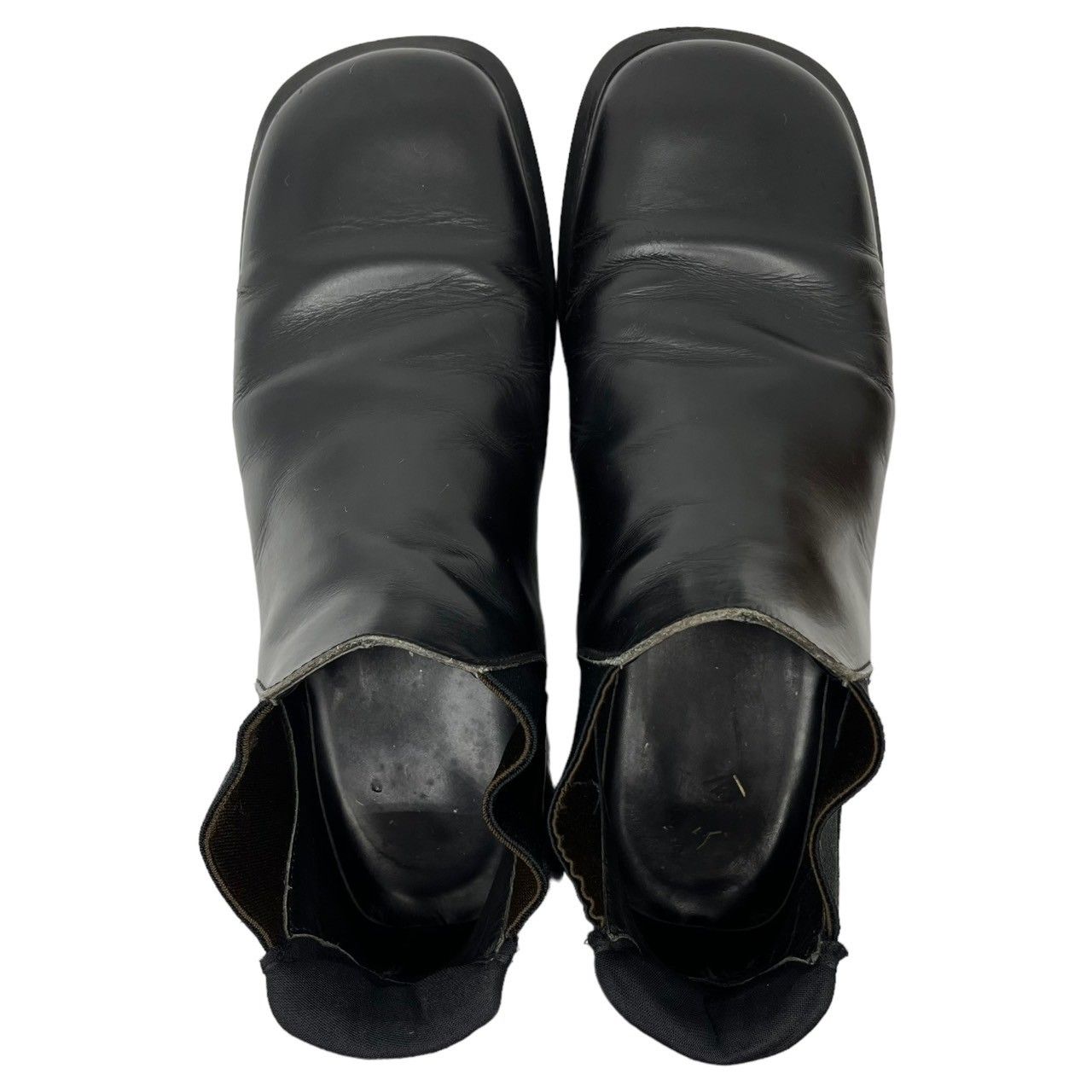 90s 00s archive prada サイドゴアブーツ スクエアトゥ PRADA(プラダ) 00's Archive square toe side gore boots