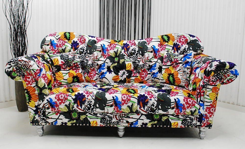 チェスターフィールド調デザイン ３人掛けソファー