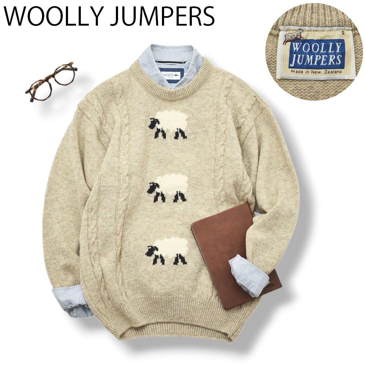 Woolly Jumpers Long Sleeve Sweater 美品ニュージーランド製 