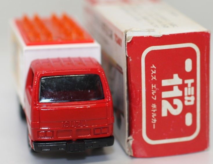 USED トミカ　日本製　112　いすゞ　エルフ　ボトルカー　1/78　箱 240001028969