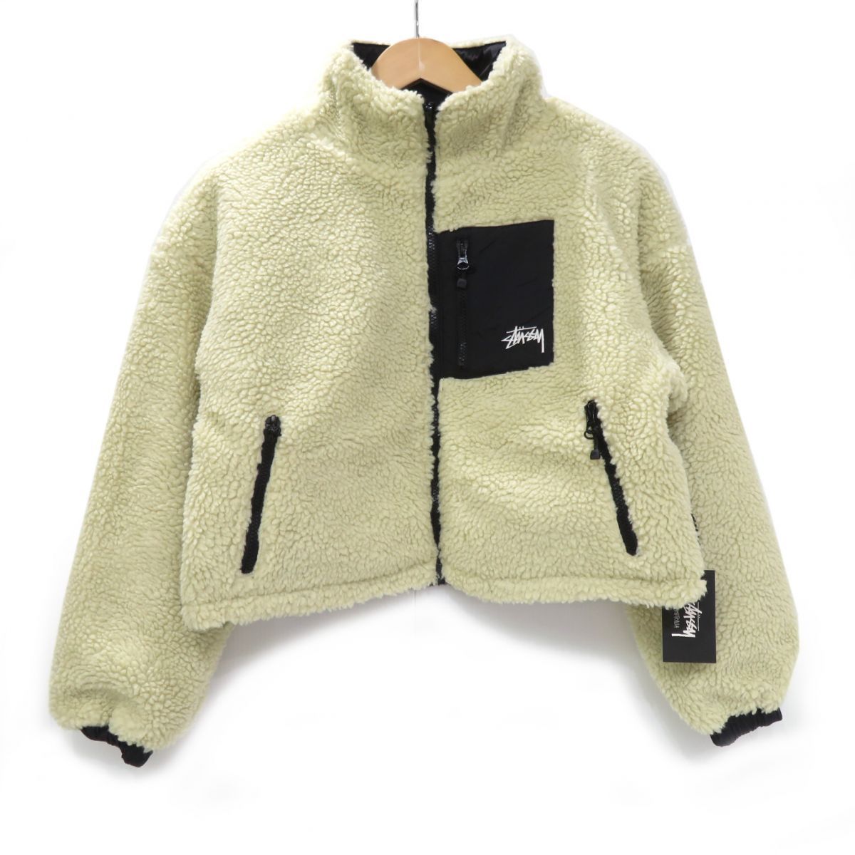 Stussy ステューシー 8 Ball Reversible Cropped Work Jacket リバーシブル ジャケット ST1M0270  レディース サイズ:6 ※中古 - メルカリ