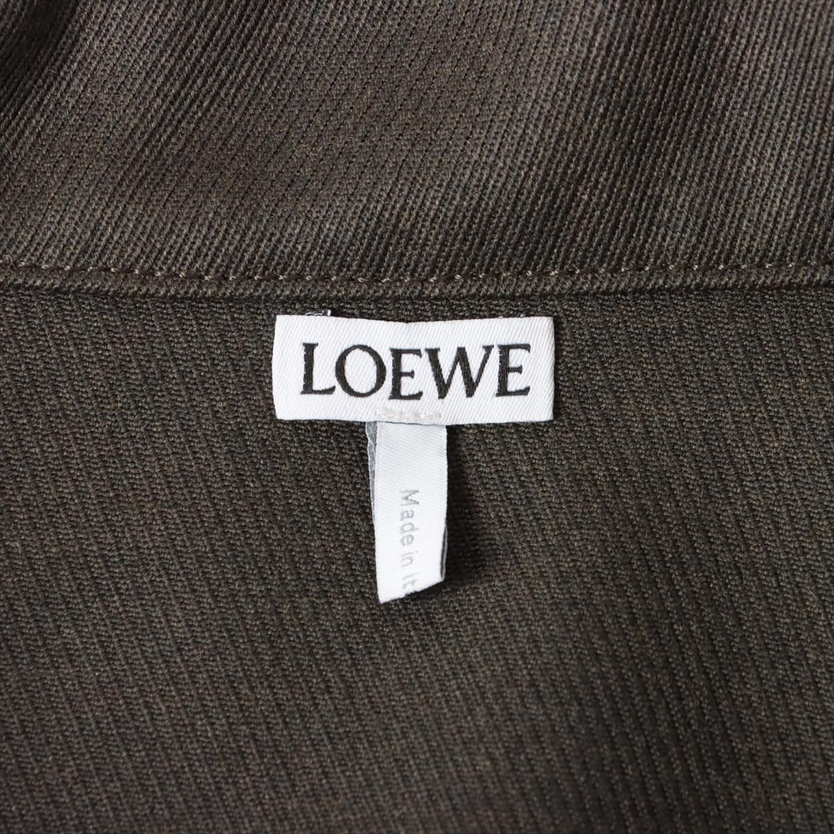 ☆新品未使用☆ LOEWE ロエベ PATCH POCKET OVERSHIRT VERDE KAHKI パッチポケット オーバーシャツ カーキ 44  - メルカリ