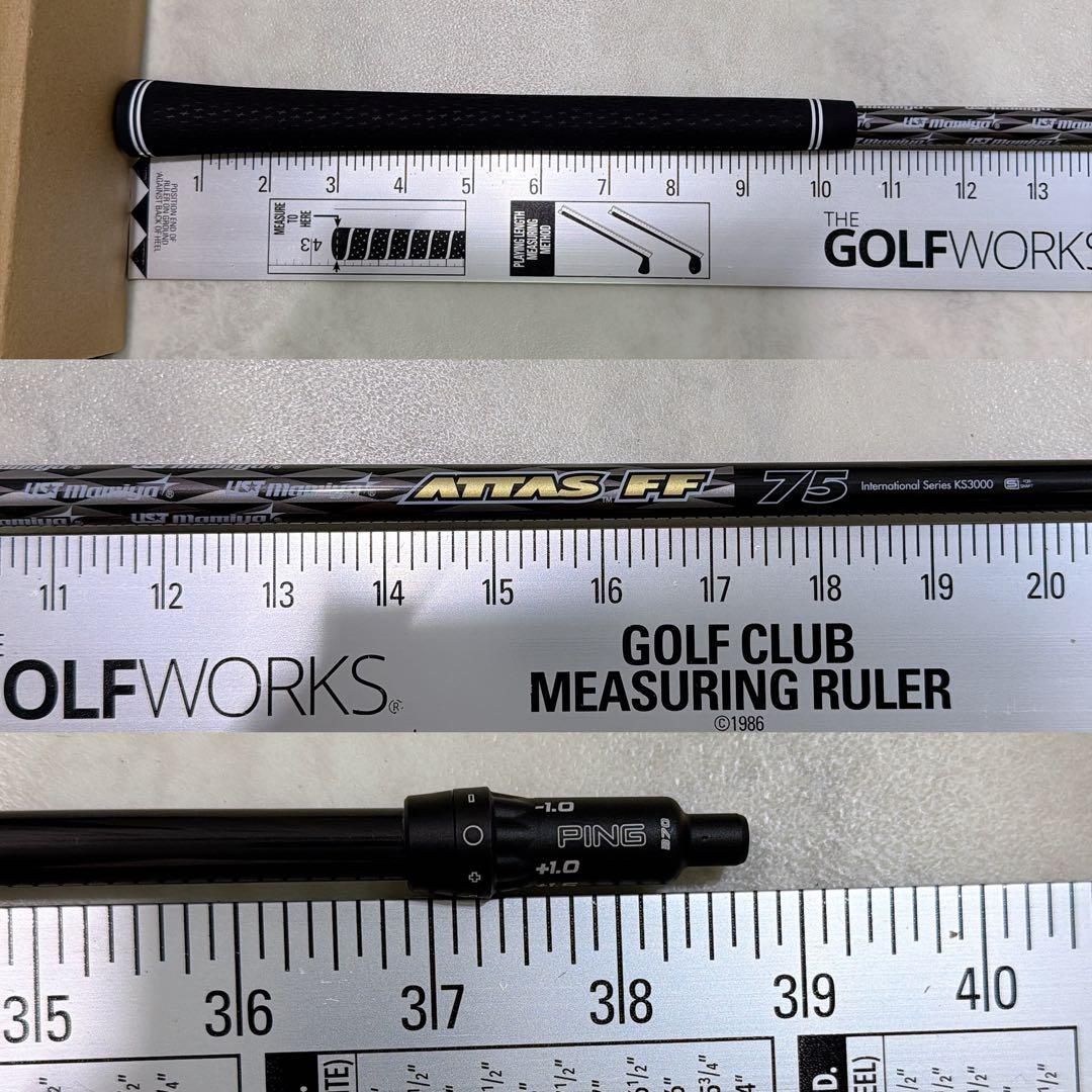 新品グリップ 良品 PINGスリーブ ATTAS FF 75 5UT用 フリーフレックス