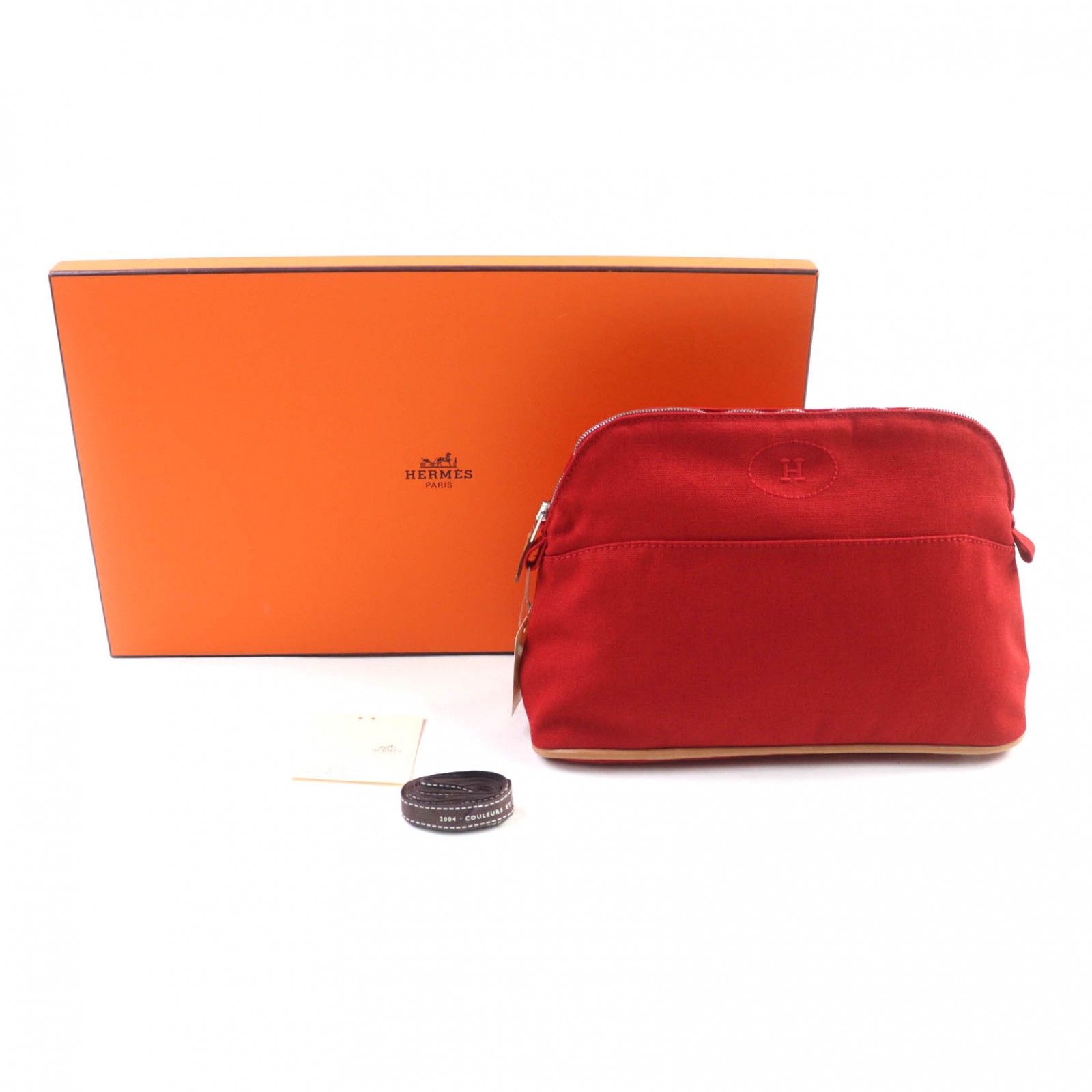 HERMES ⭐︎エルメス⭐︎ボリードポーチ⭐︎MM⭐︎未使用 未使用品☆HERMES エルメス ボリードポーチ MM コットン100