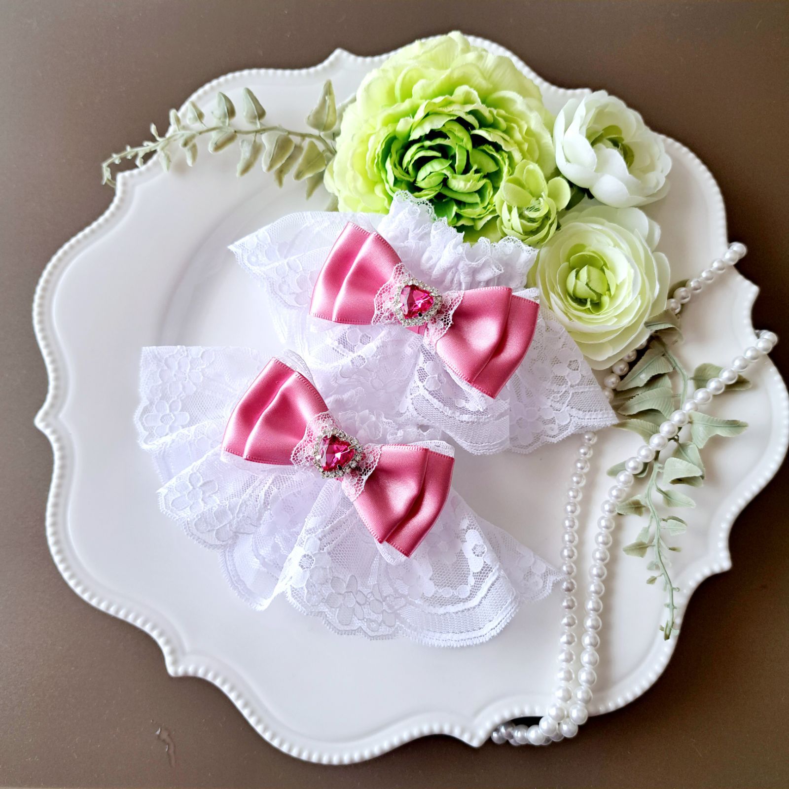 新品】お袖留め つけ袖 ブレスレット コスチューム ピンク 衣装