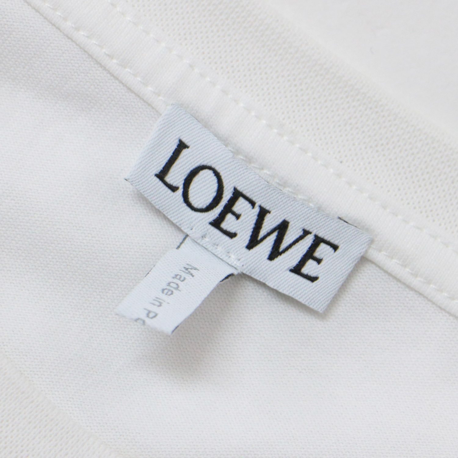 LOEWE ロエベ Tシャツ カットソー トップス ホワイト 白 S 半袖