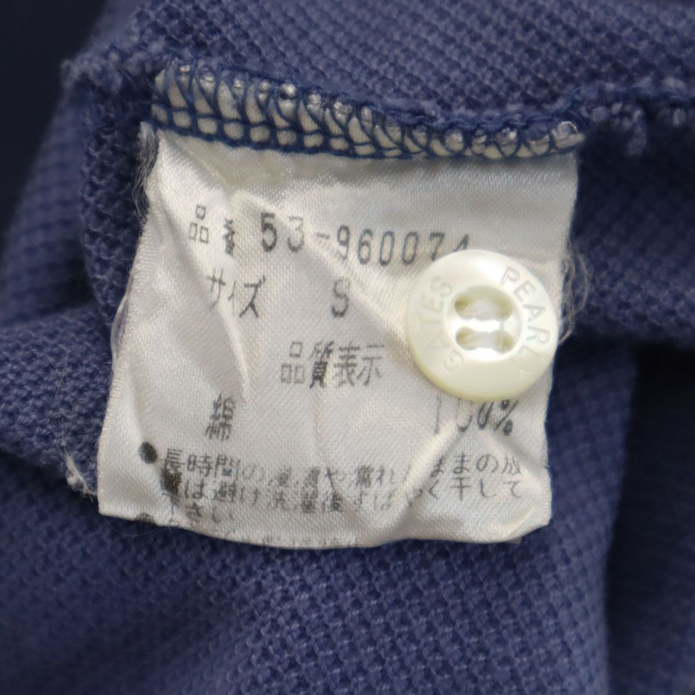 パーリーゲイツ 日本製 ゴルフ 半袖 ポロシャツ S ブルー PEARLY GATES