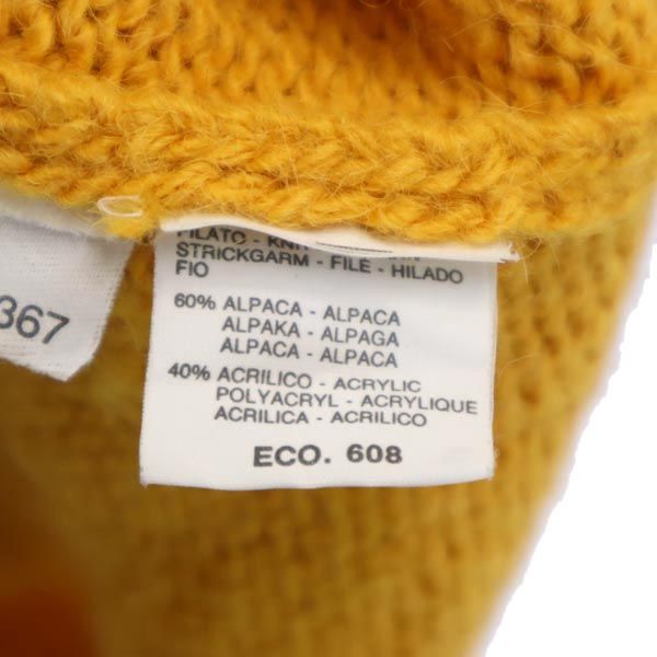 マックスマーラ イタリア製 アルパカブレンド 長袖 ハーフジップ チュニック L イエロー MAX MARA レディース マックスマーラ イタリア製 アルパカブレンド ハーフジップ チュニック