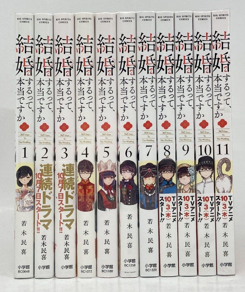 小学館 ビッグコミックス 若木民喜 結婚するって、本当ですか 全11巻